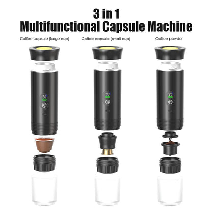 3-in-1 Portable Espresso Machine | Coffee Maker with Heating & Extraction