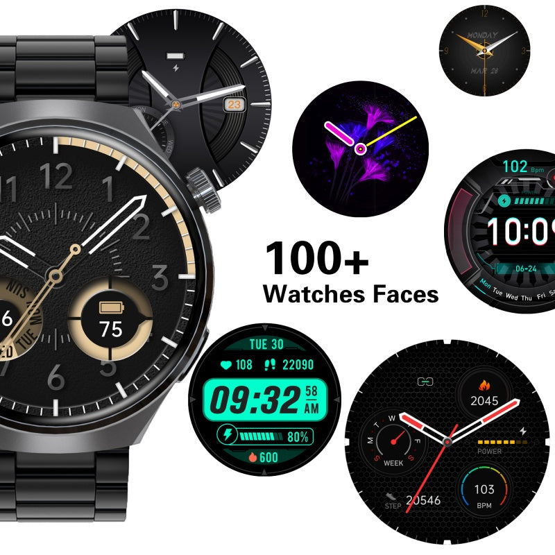 SENBONO V19 Smartwatch for Men – Business Style, Call Answering, Heart-Rate & Water-Proof Fitness Tracker