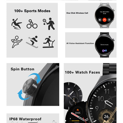 SENBONO V19 Smartwatch for Men – Business Style, Call Answering, Heart-Rate & Water-Proof Fitness Tracker